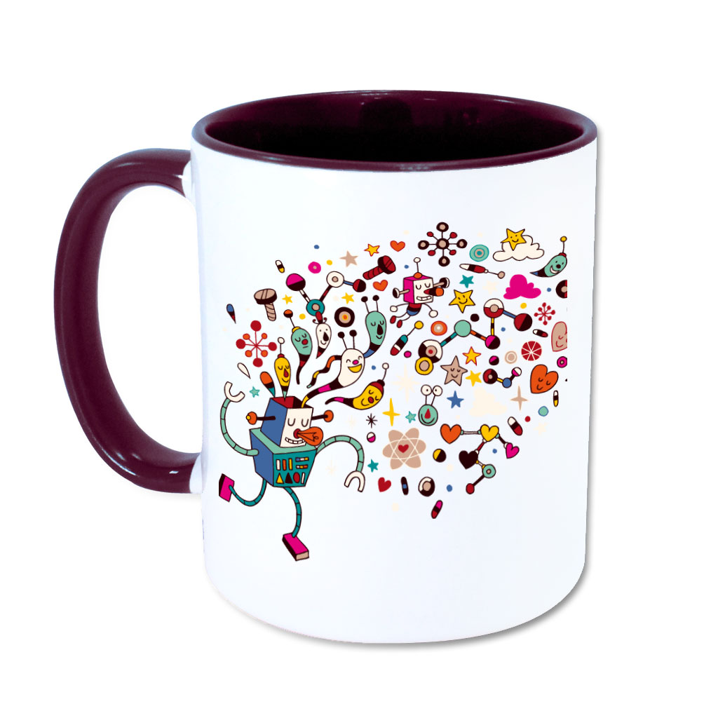 mug couleur rouge bordeaux